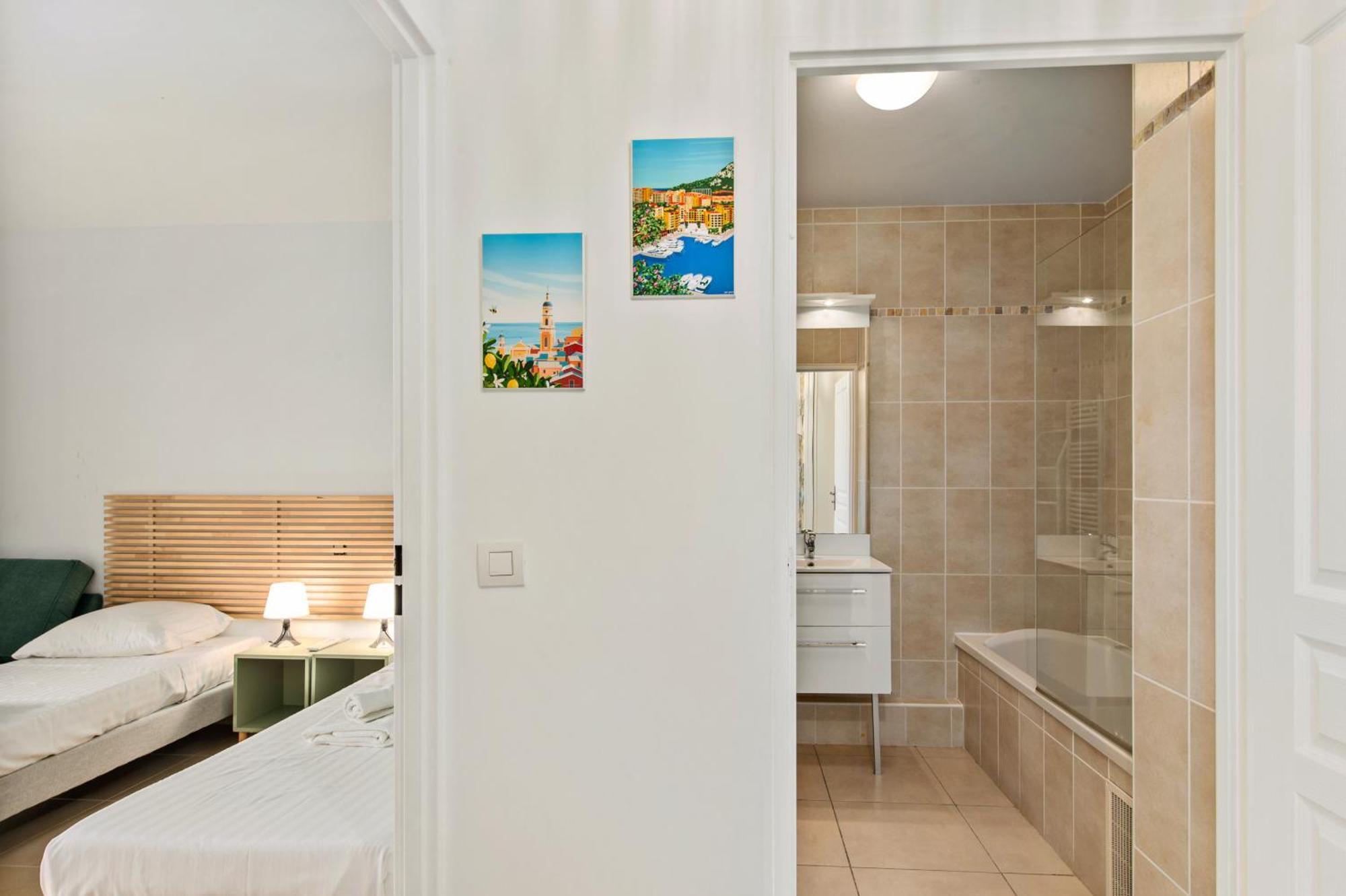 "L'Idyllique" Parking, Piscine, Plage, Calme Assure, Gare Roquebrune-Cap-Martin Eksteriør billede